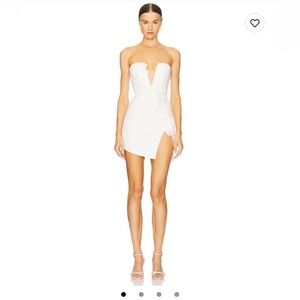 sau lee reign off-the-shoulder tulle lace mini dress Reign Lace Mini Dress